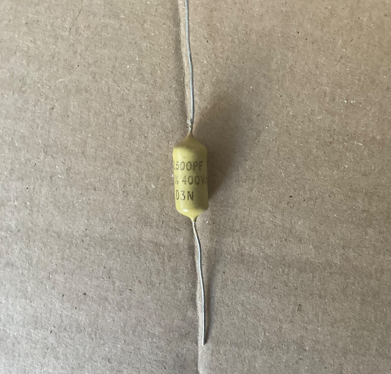 Mullard Mustard 1500pf 400volt NOS Cap