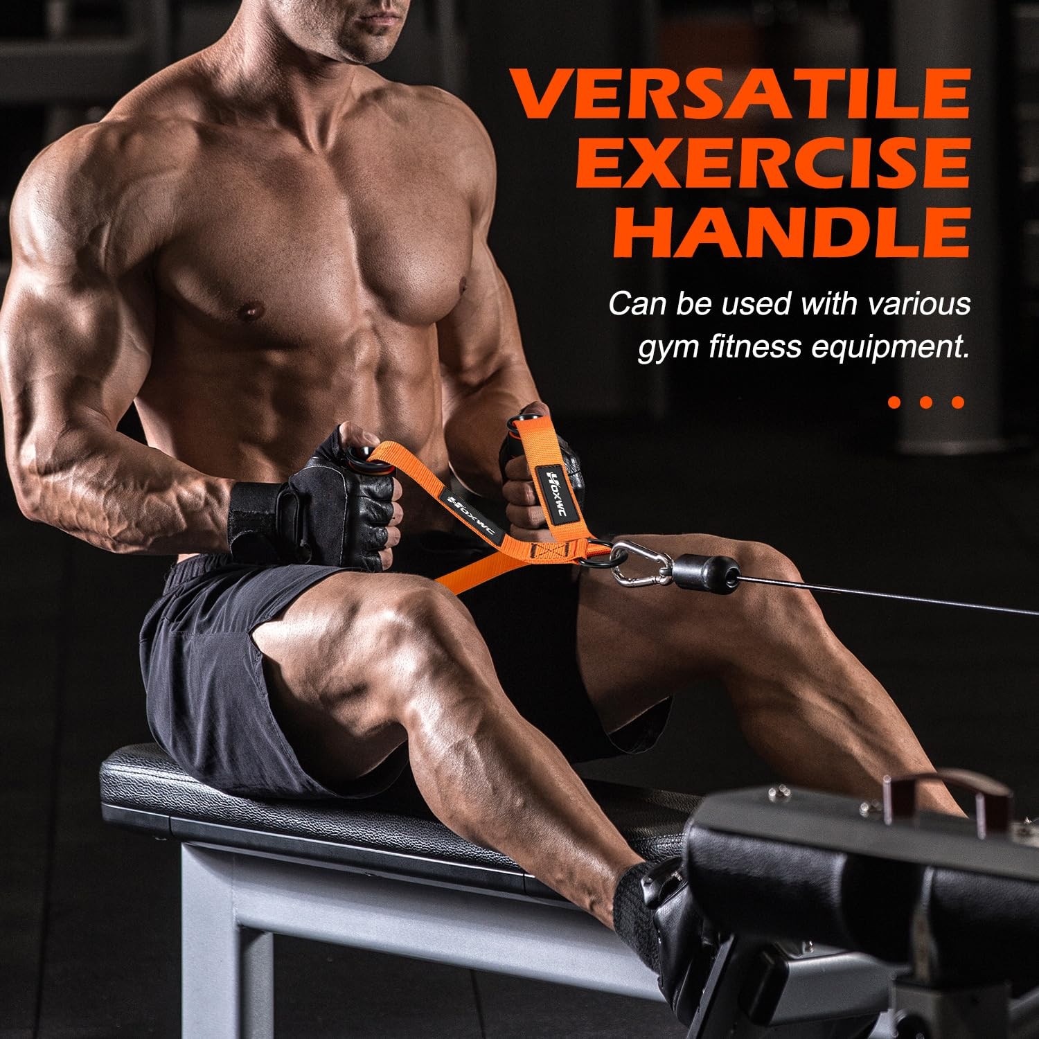 HOXWC Cable Handles Gym Equipment, Heavy Duty Resistance Band 1-Orange