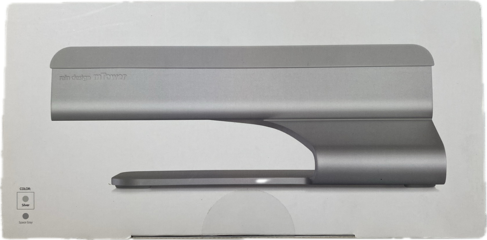 Lot of 2 Rain Design mTower 4.5"W x 9.8"D Aluminum Vertical Laptop Stand Silver