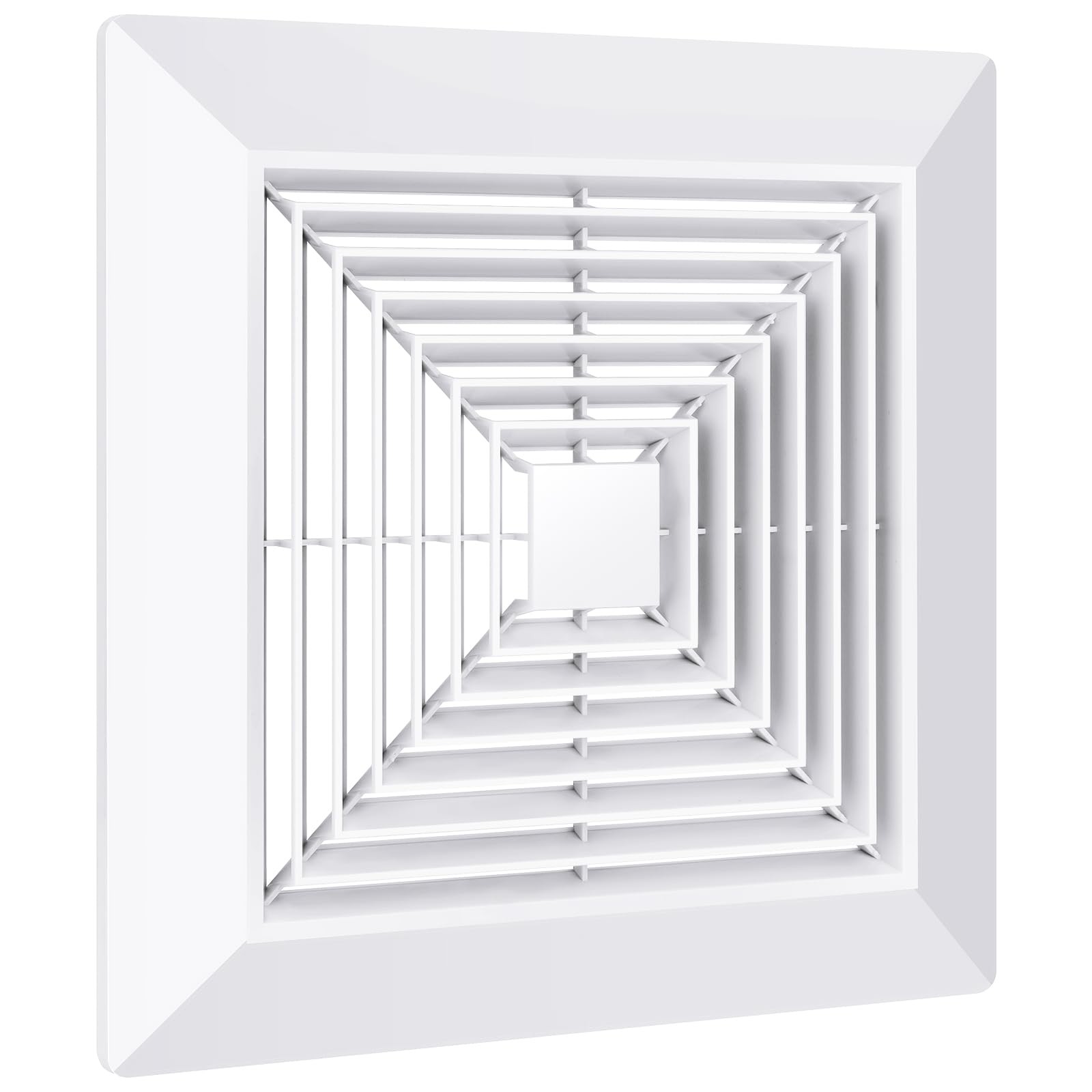 BQMEZRNUS Bathroom Exhaust Fan Cover White Ceiling 12x12 Inches, white