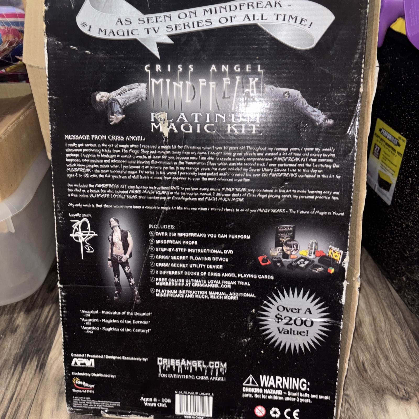 Chris Angel Mindfreak Ultimate Magic Kit! Over 550 Magic Tricks to Perform!