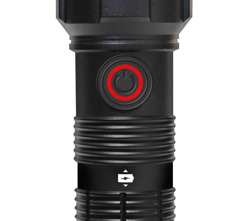3 Pack Member’s Mark 1700 Lumen Dual Power LED Flashlight Set Rechargeable & AAA