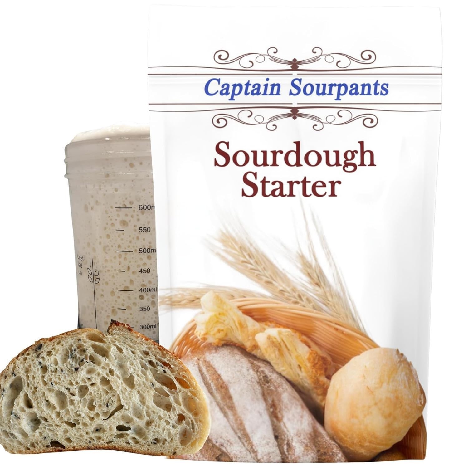 Versatile 100- Sourdough Starter Kit - Ideal for Beginners & Artisan Bakers