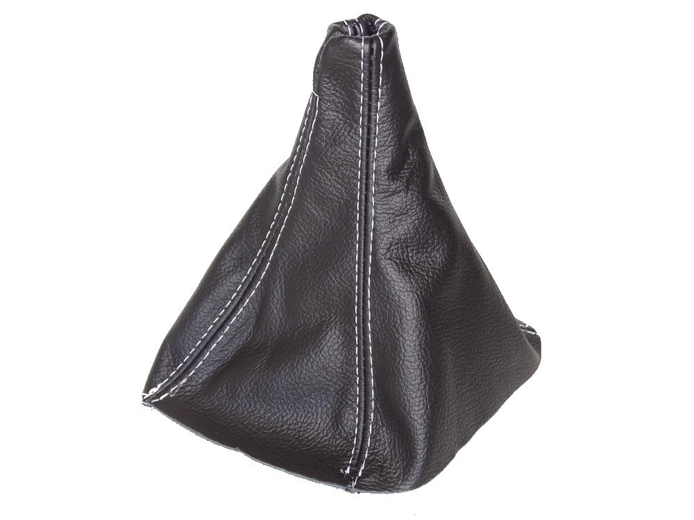 Shift Boot For Toyota MR2 MK2 1989-2000 Black Leather White Stitching