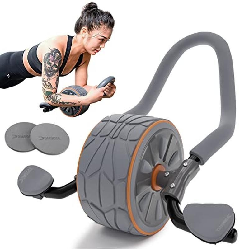 Fitness Roller Wheel with Elbow Support & 2 Knee Pads -Abdominal Trainer Roller