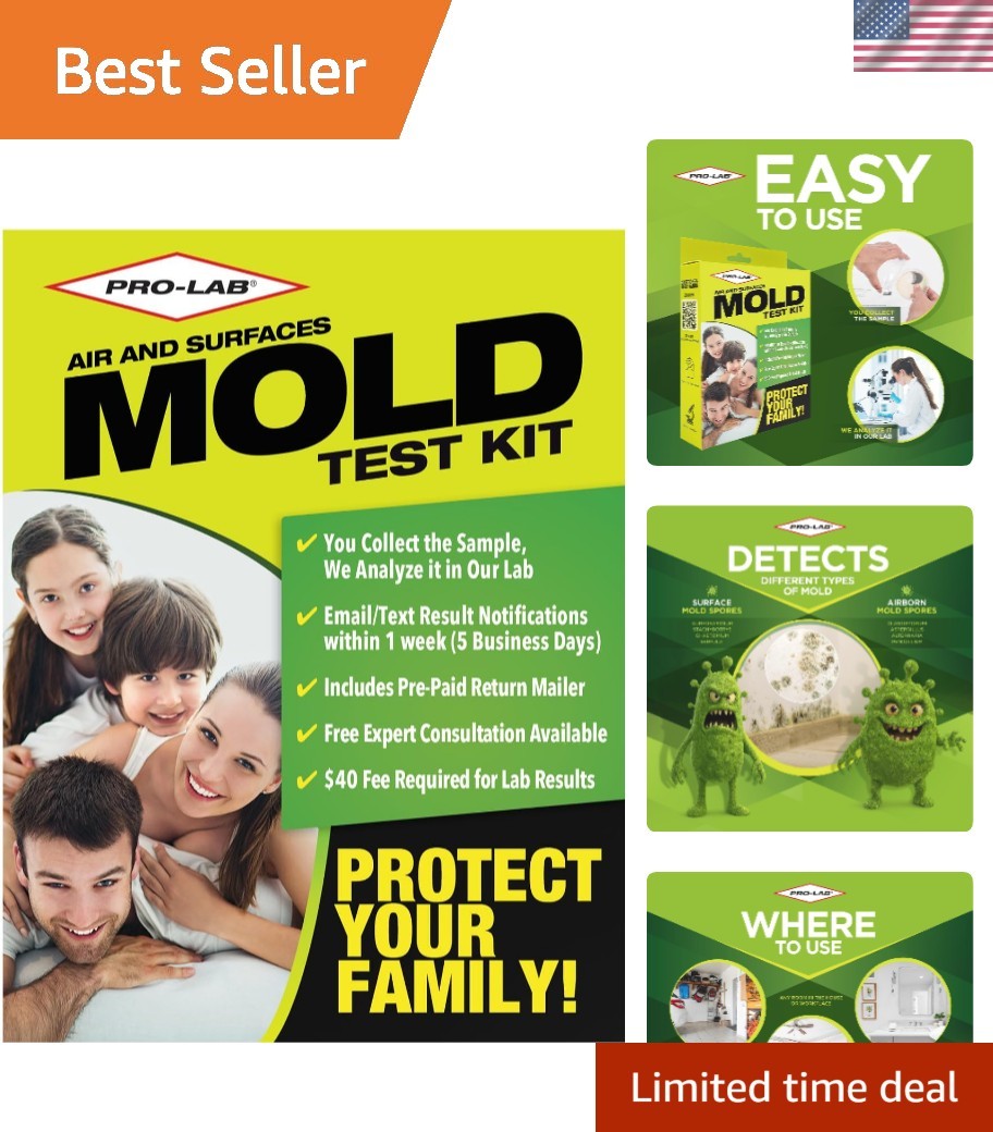 Indoor & Outdoor Mold  Kit for Accurate Air Quality Assessment & Remedy Tips