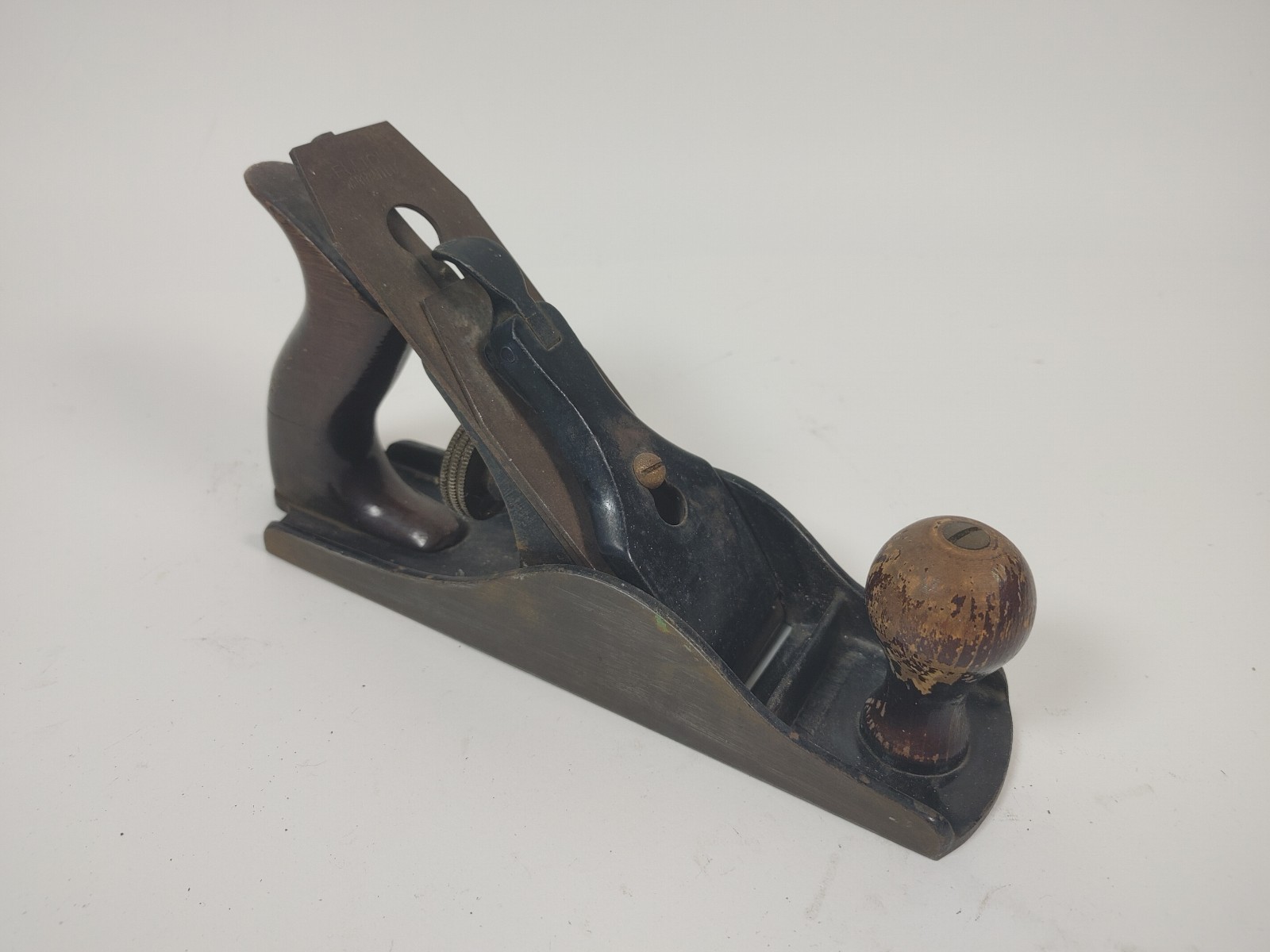 Vintage Fulton Warranted USA Smooth Wood Plane Tool 9-1/2 Inch