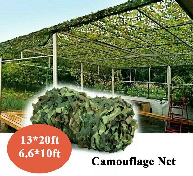 13-20Ft Camping Camouflage Netting Military Camo Sunshade Mesh Hunting Car Cover