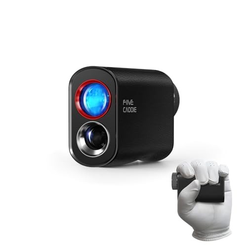 FineCaddie J9 Mini Golf Rangefinder Laser Distance Meter 103g Rechargeable Black