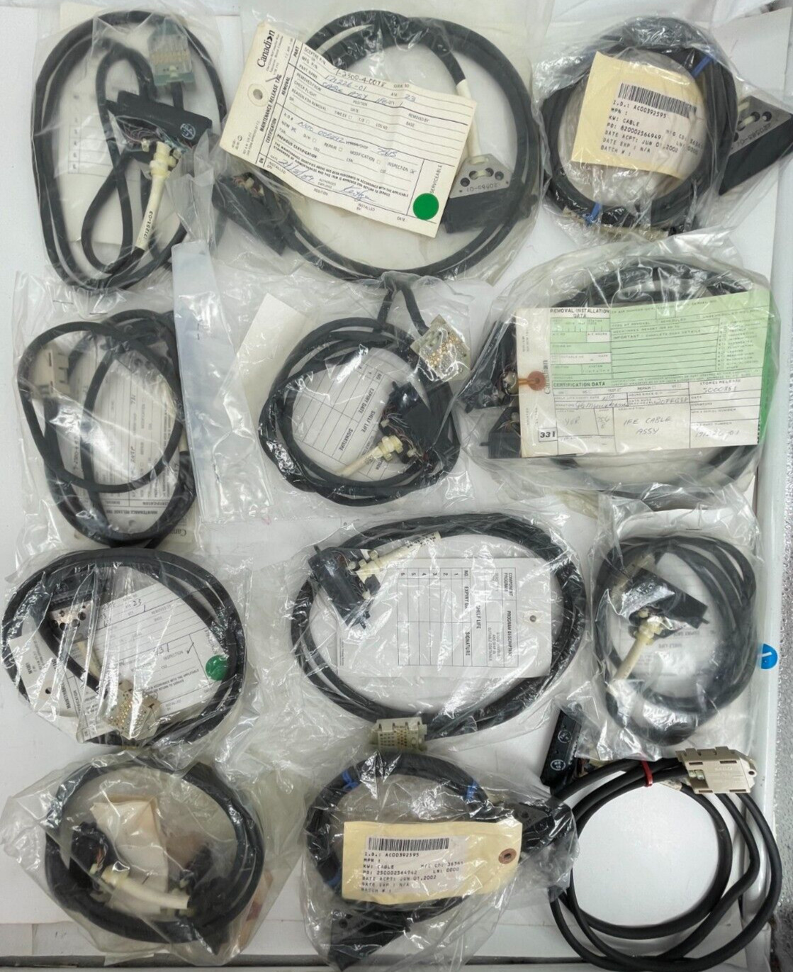LOT of 12 Cable Assembly IFE Jet Plane Aircraft Aviation Boeing #541