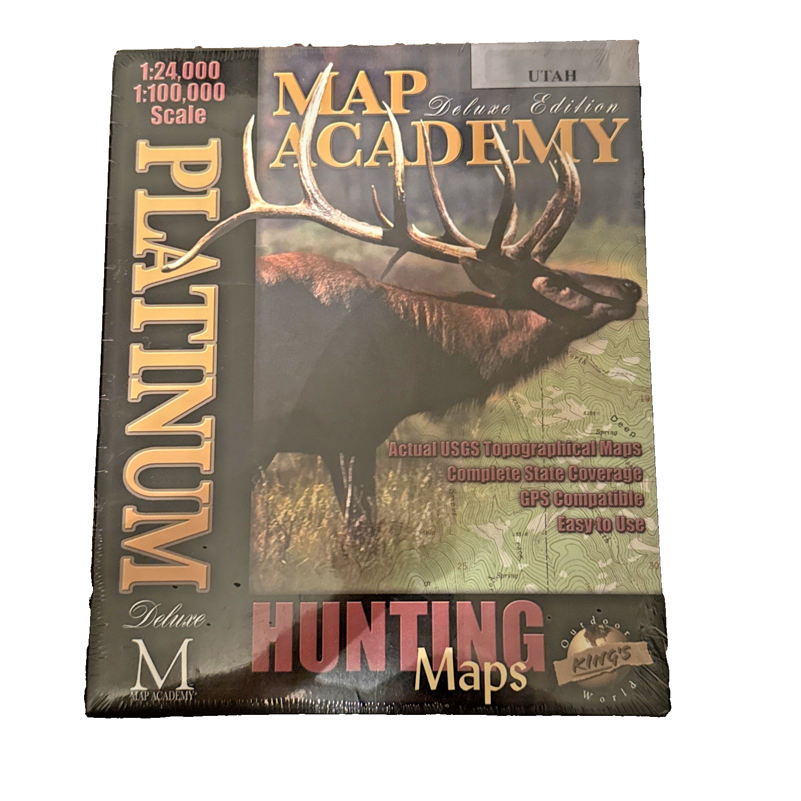Map Academy / Hunting Maps Utah Kings Outdoor World Cd Rom New Sealed