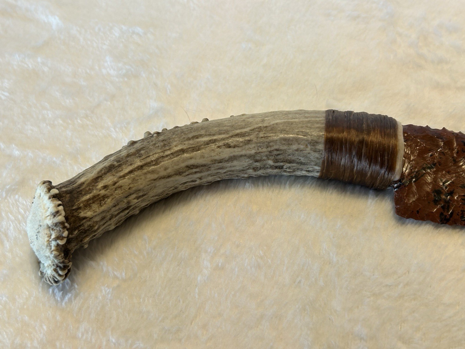 Handmade Mahogany Obsidian Knife
