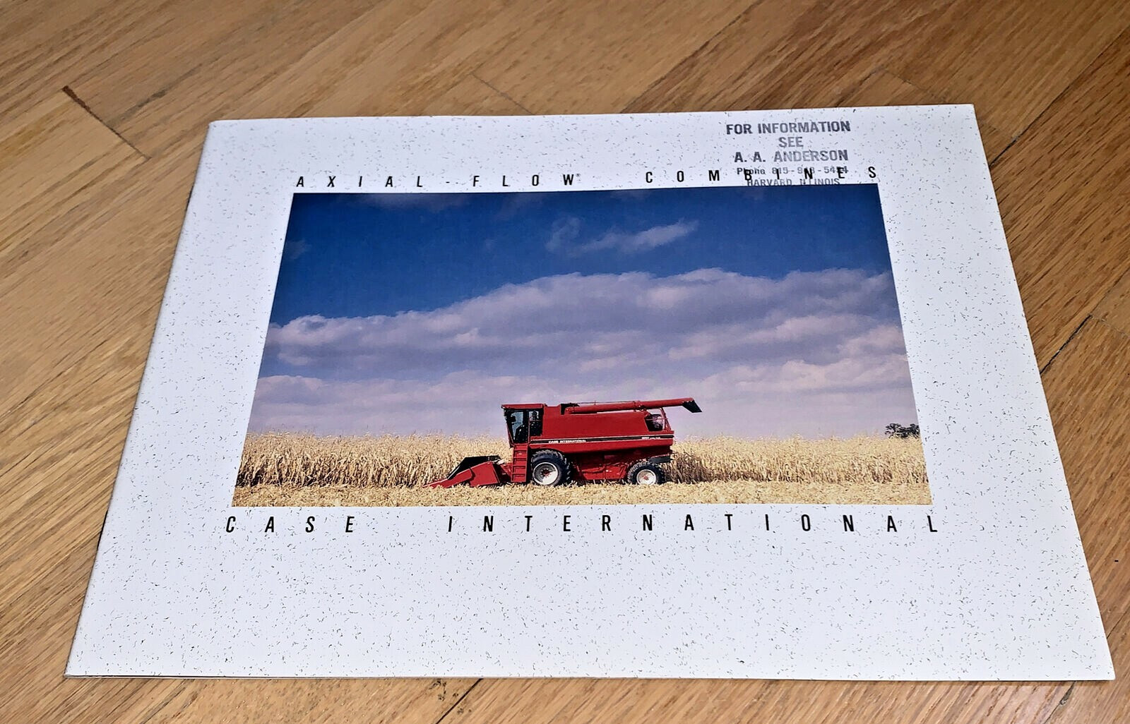 CASE INTERNATIONAL AXIAL FLOW COMBINES Brochure