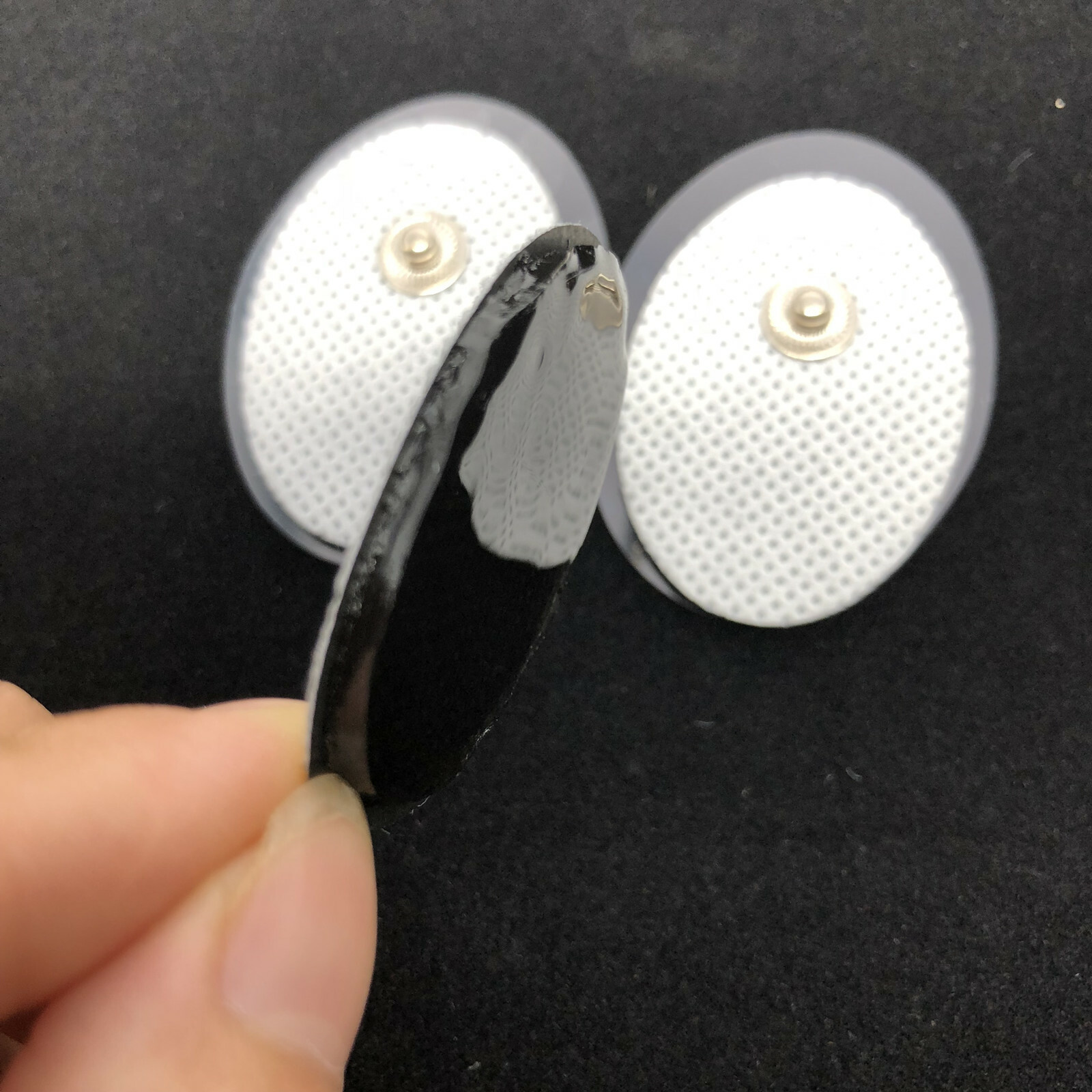 20PCS Small Oval Snap on Electrode Pads Replacement for Tens Unit Pulse Massager