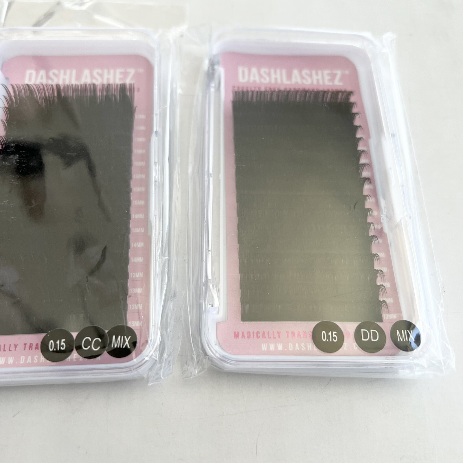 New DASHLASHEZ Original Lashes 0.15mm Mixed Lengths Tray (13-16MM) Cruelty Free