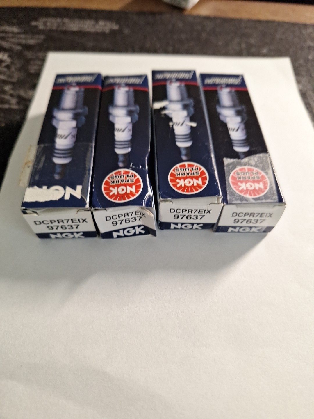 Pack of 4 Genuine NGK Iridium IX Spark Plugs. DCPR7EIX 97637