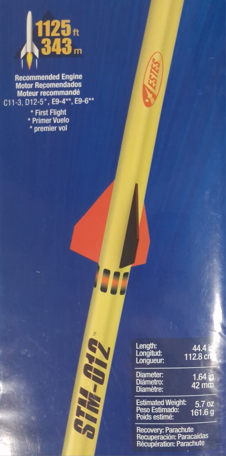 Estes STM-012 7221 Flying Model Rocket Kit New Sealed