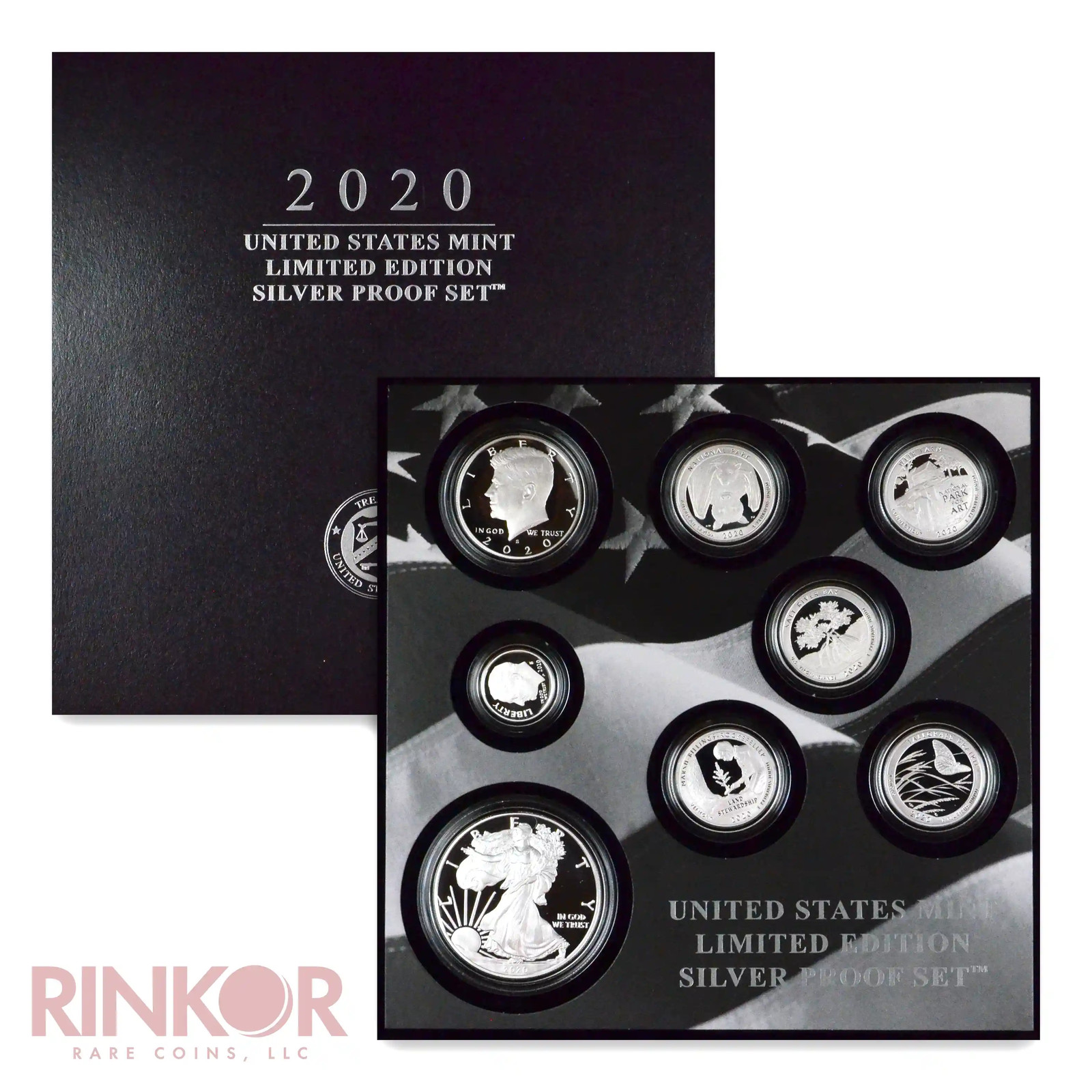 2020-S Limited Edition Silver 8-Coin Proof Set (Box and CoA)