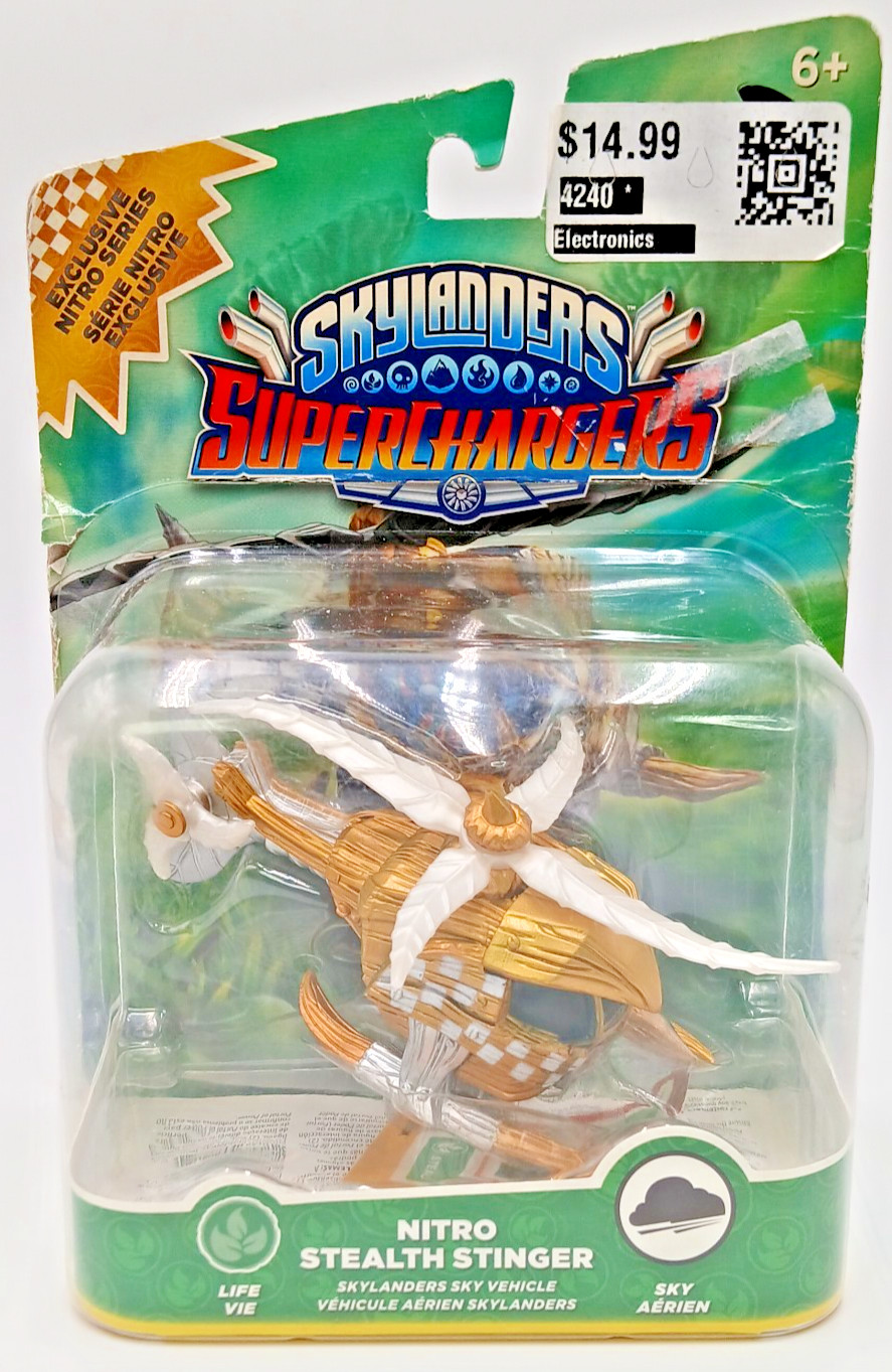 Skylanders SuperChargers Nitro Stealth Stinger Sky Vehicle Life Vie FLAW READ