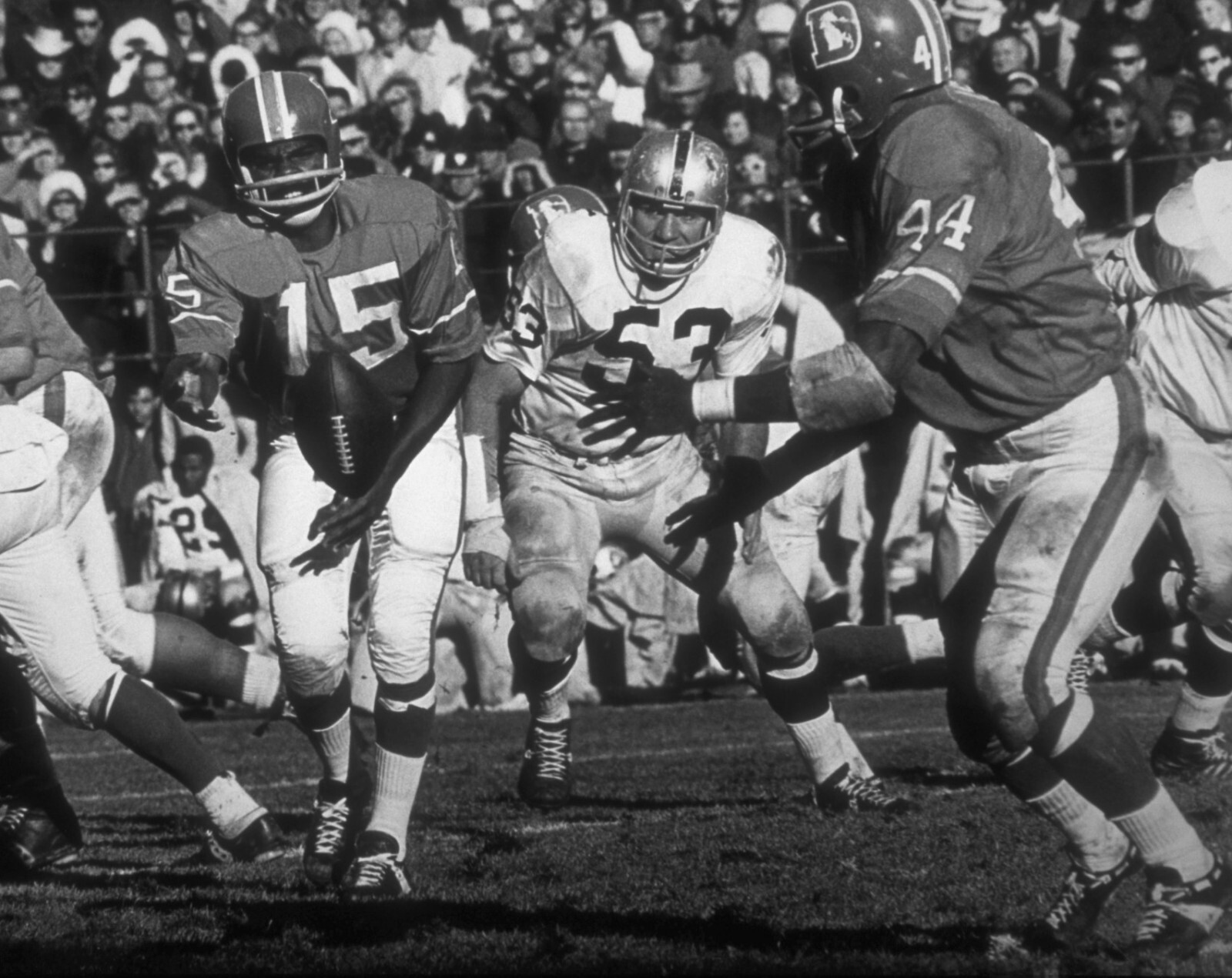 MARLIN BRISCOE & FLOYD LITTLE 8X10 PHOTO DENVER BRONCOS PICTURE AFL FOOTBALL