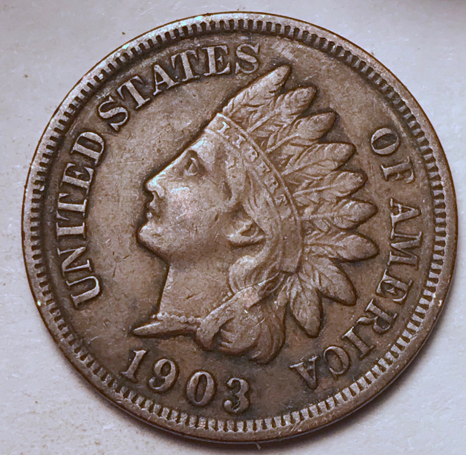 1903 Indian Head Cent Penny FULL LIBERTY VF / XF FREE SHIPPING
