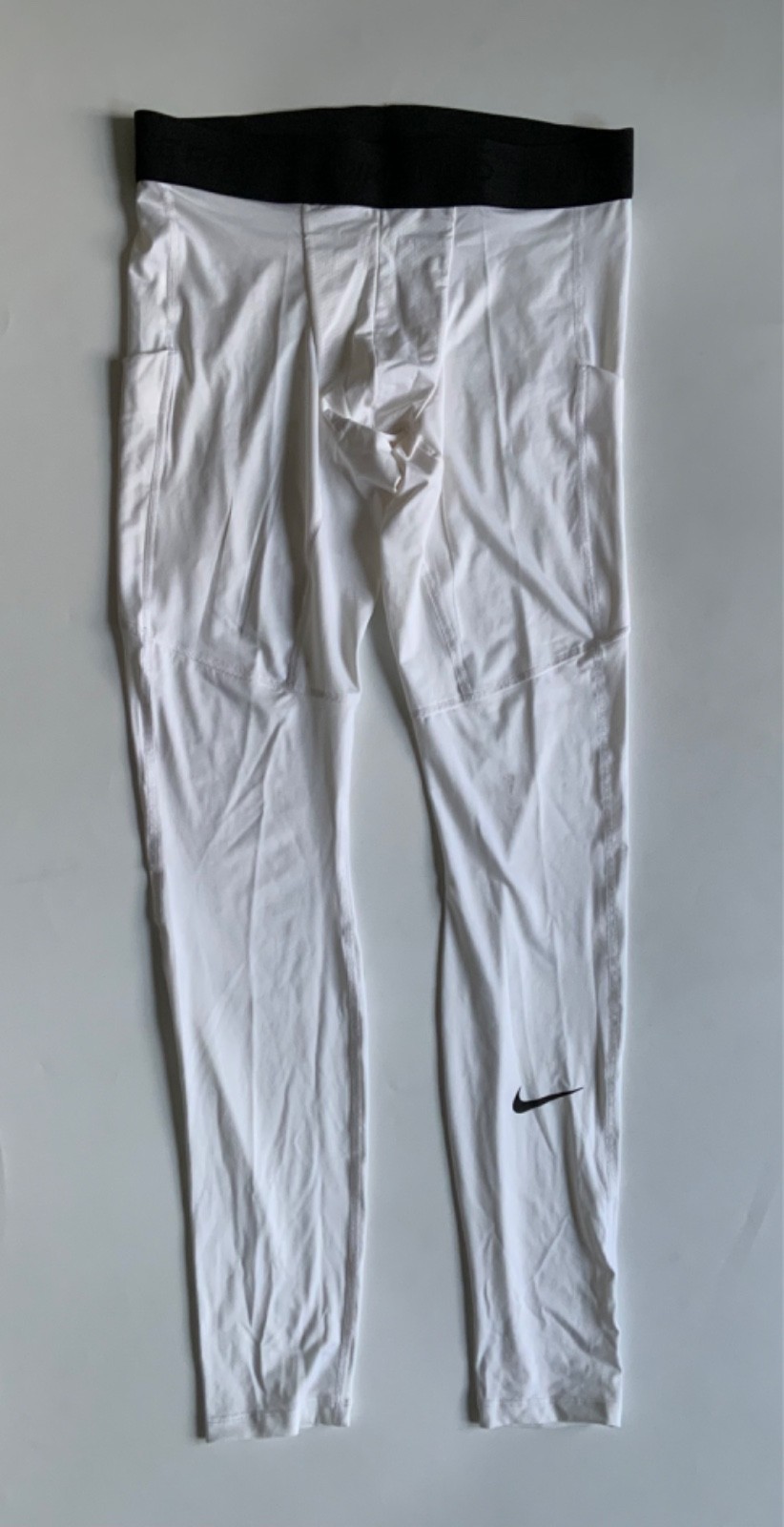 Nike Men’s Pro Dri-Fit Tights FB7952 100 White Size M