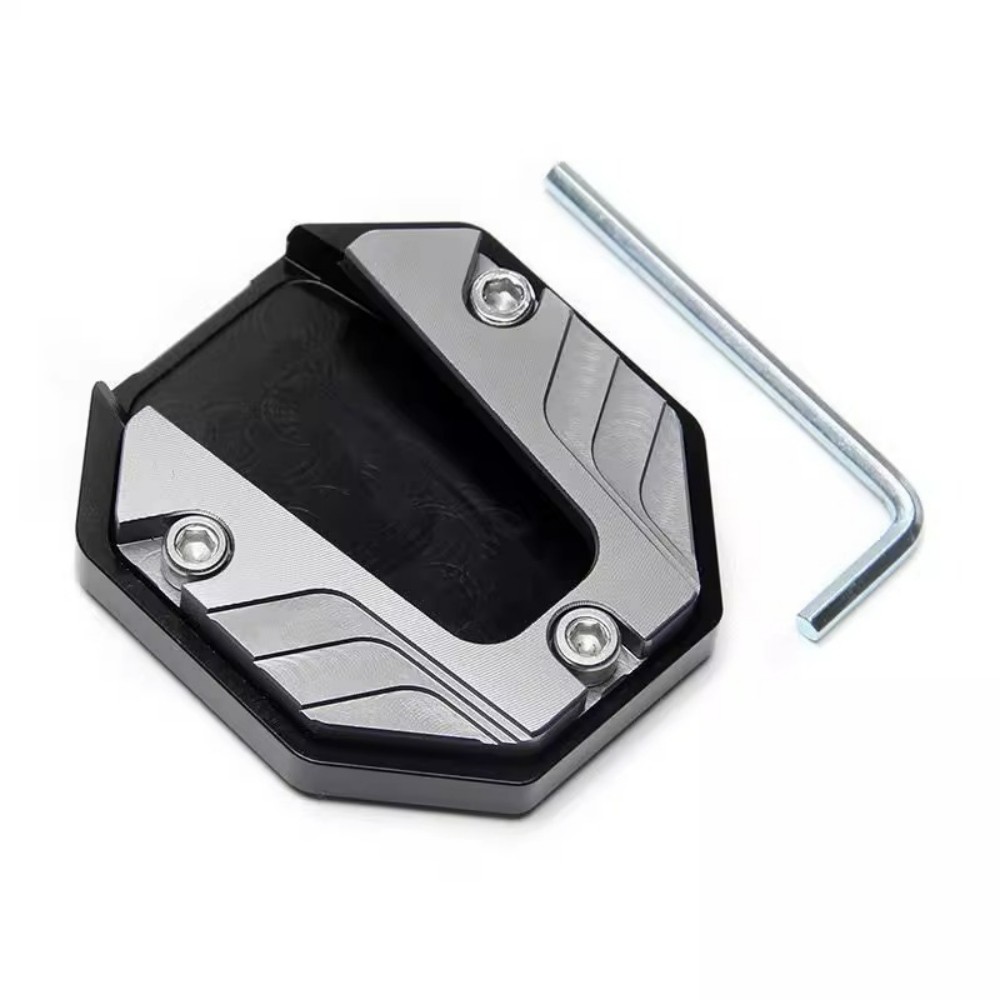 Motorcycle Bikes Kickstand Extender Foot Side Stand Extension Pad Support Plate