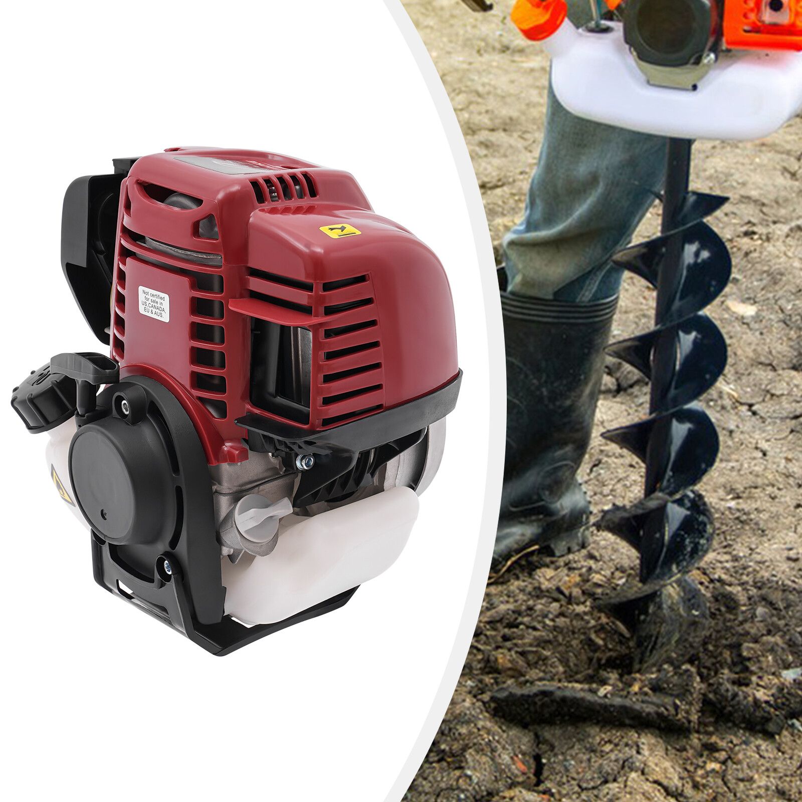 37.7cc 1kW Pull Start Gas Engine Motor Power 4 Stroke Air-cooled Single-cylinder