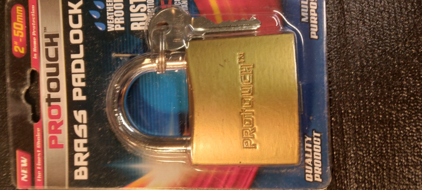 PRO TOUCH 2IN.BRASS PADLOCK NEW