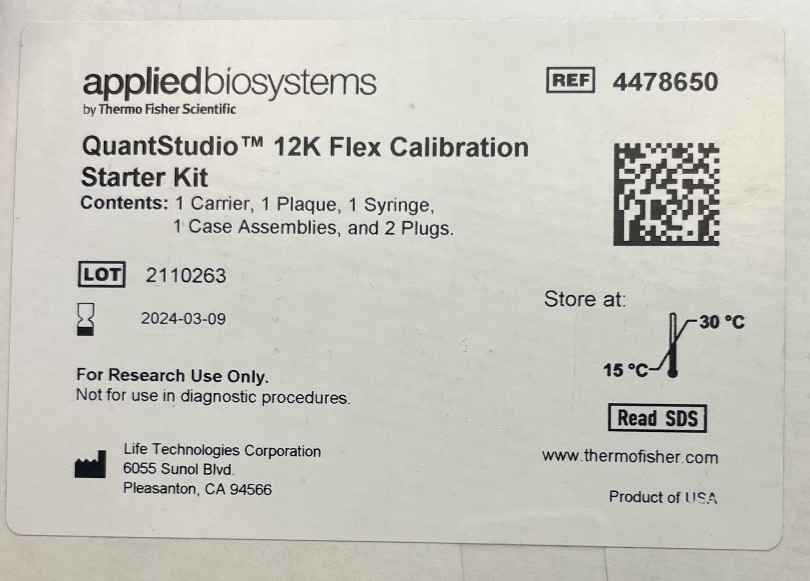 Applied Biosystems QuantStudio 12K Flex Calibration Starter Kit 4478650