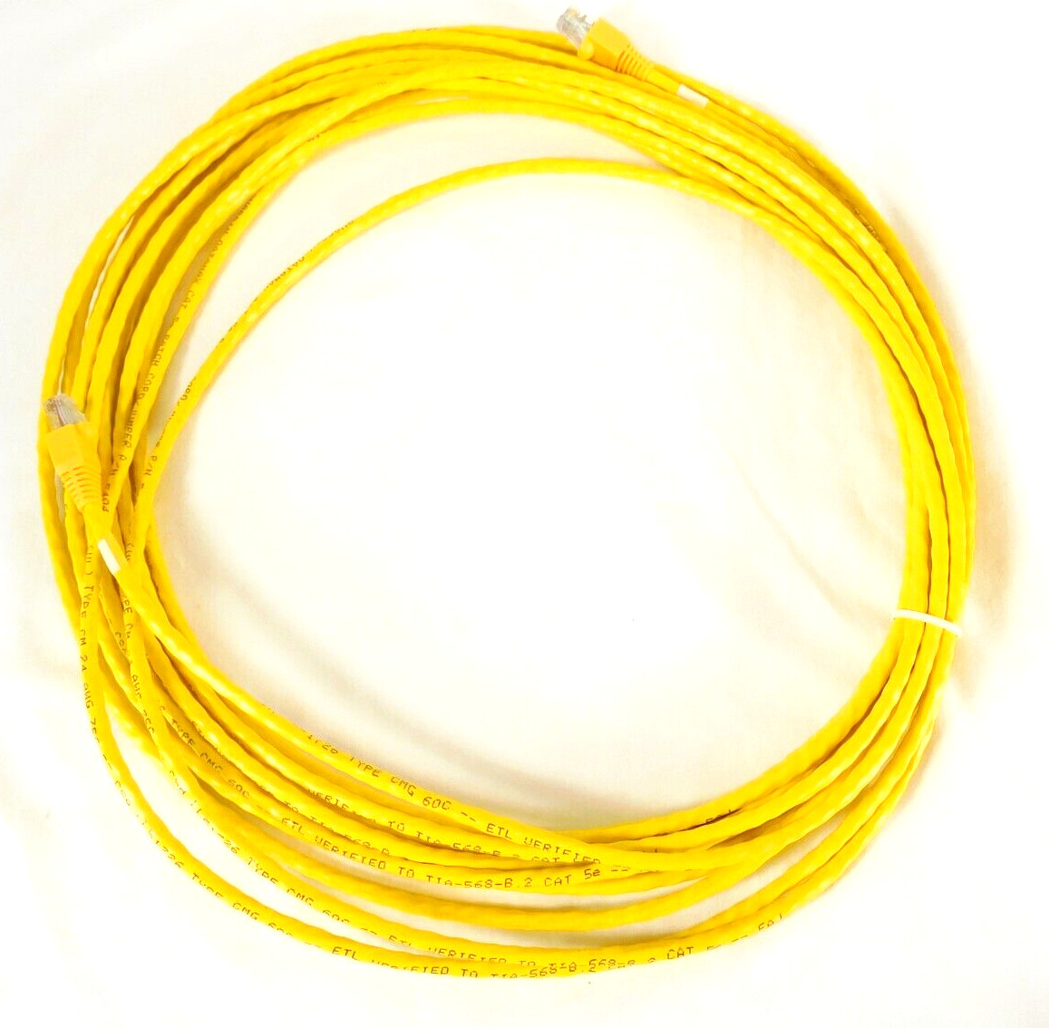 Cat5e Booted Patch Cord Quabbin Datamax 24 AWG 40-Feet Yellow Industry Standard