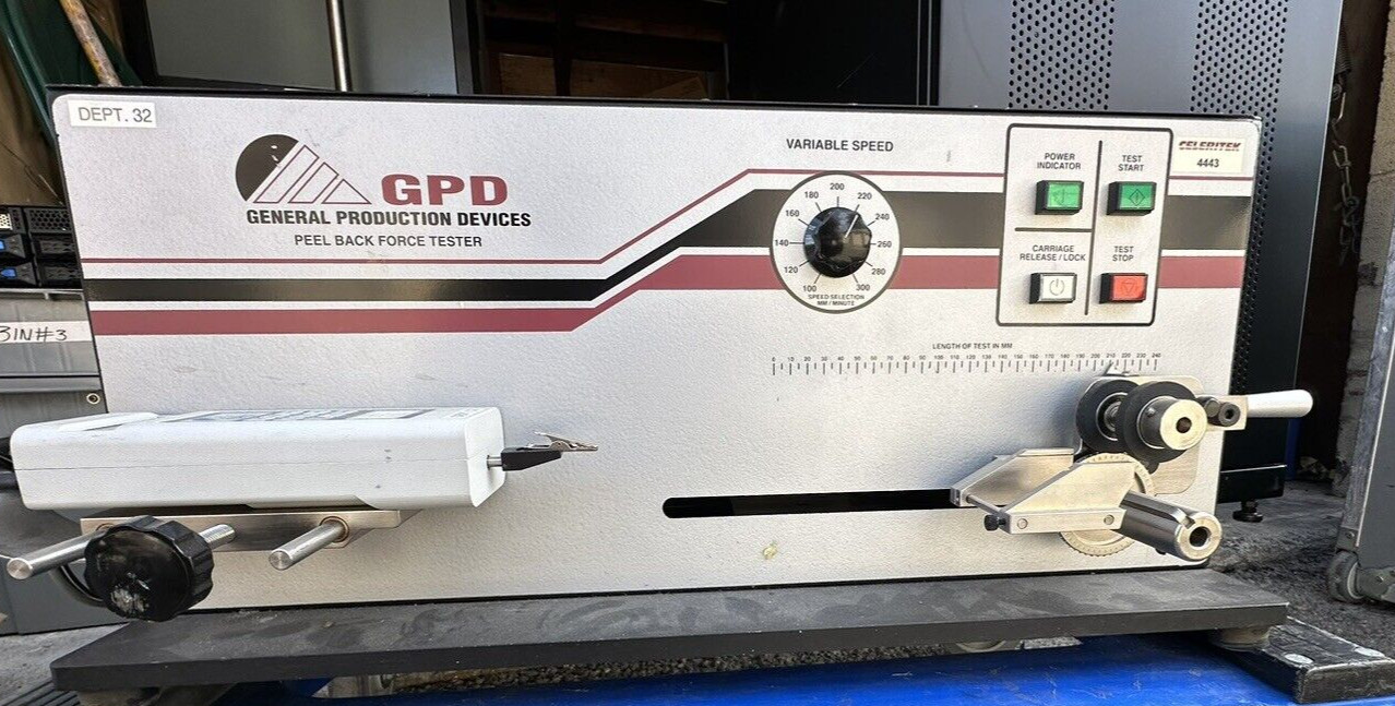 GPD PBFT856VS Peel Back Force Tester