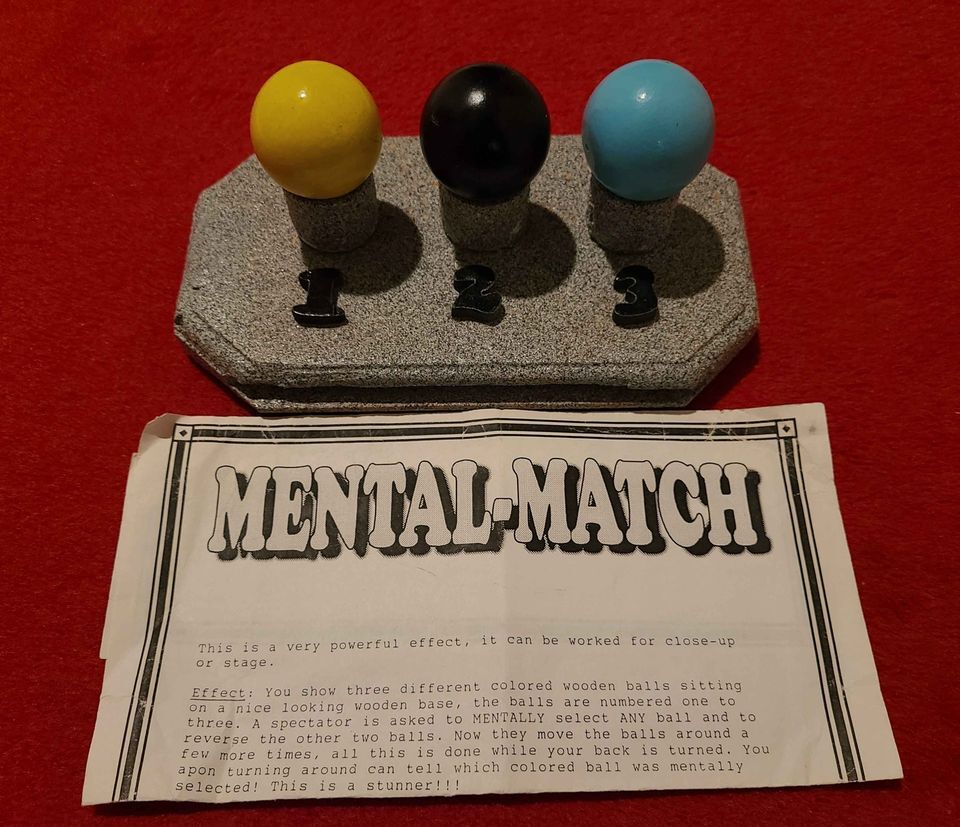 Mental Match a Modern Day Monte Magic Mentalism Tricks