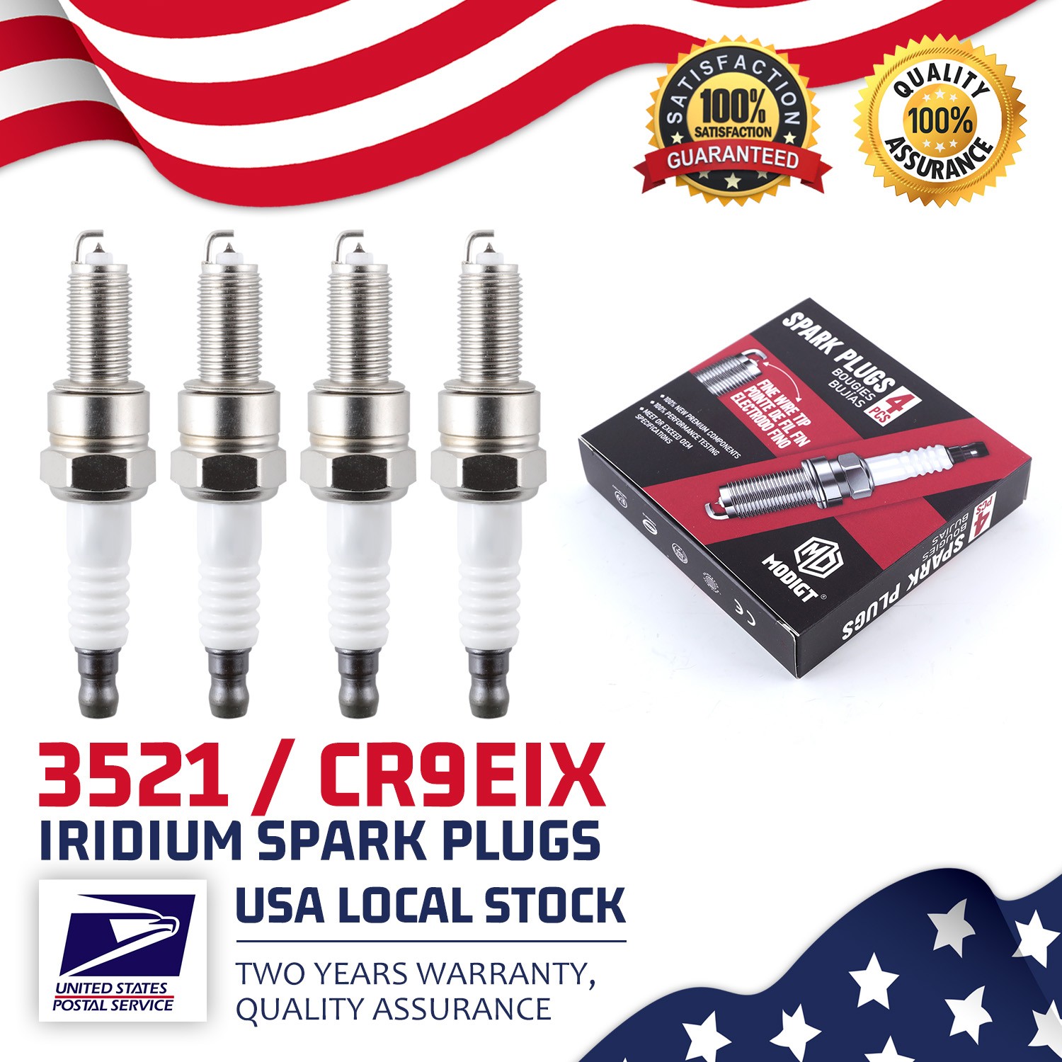 High Quality OEM Spark Plugs Replace For NGK CR9EIX 3521 Motorcycle Tune Up Kit