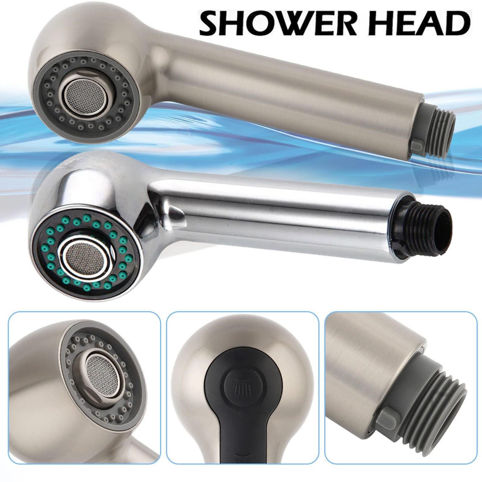 Replacement Sprayer Pull Out Spray Head for Kitchen Sink Pull-Down Faucet G1/2