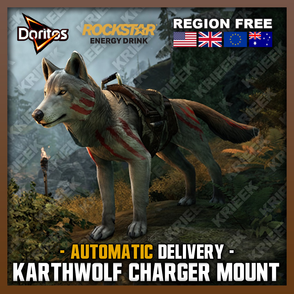 🔥The Elder Scrolls Online - Karthwolf Charger Wolf Mount ESO (ALL PLATFORMS)🔥
