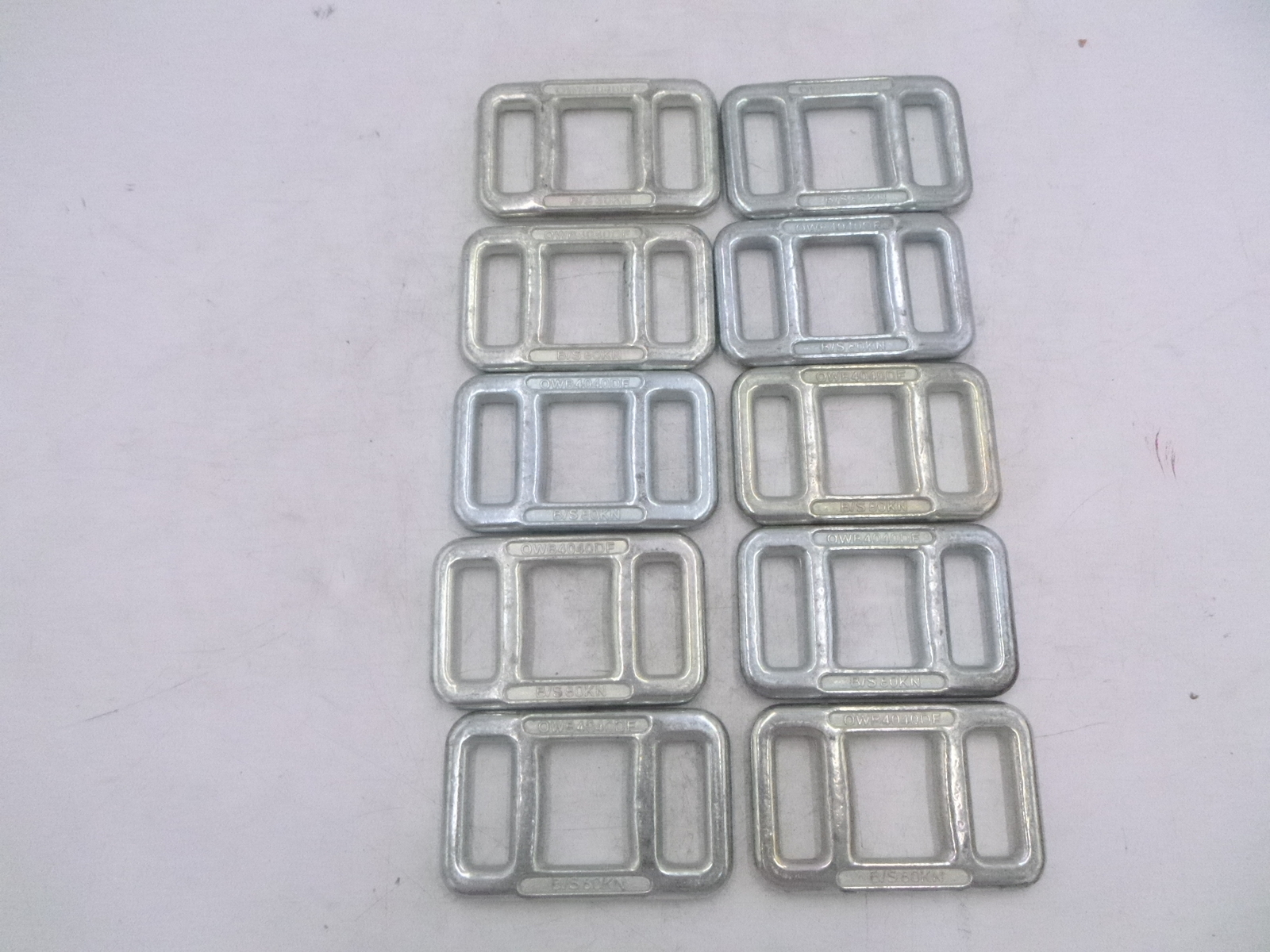 10 Pack 40mm Drop Forged Lashing Buckle OWB4040DF B/S 80Kn