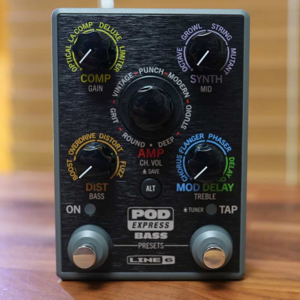 Line 6 POD Express Bass Ultra-Conpacts Amp & Effects Processor Pedal