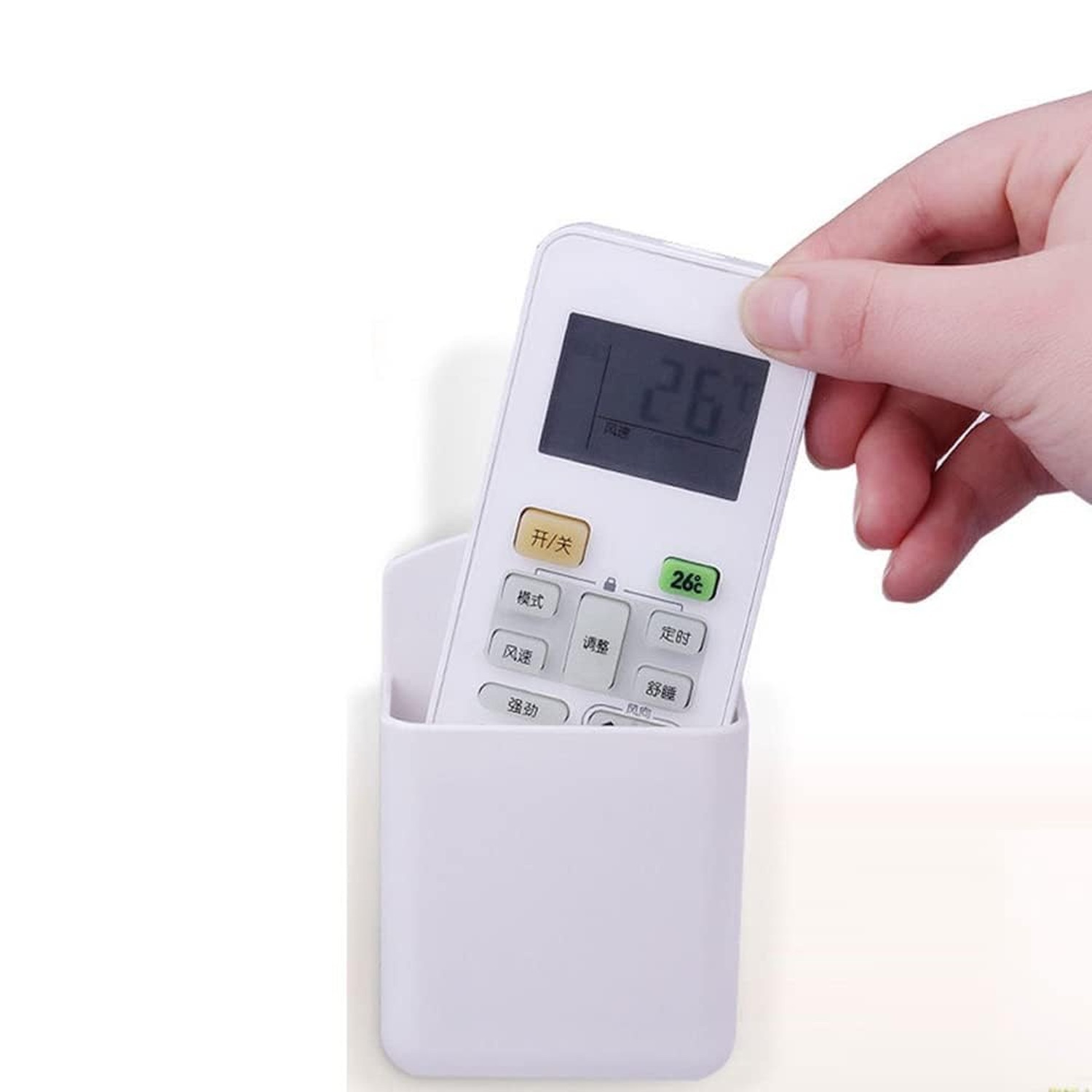 2 PCS Remote Control Holder,Hole-Free Self Adhesive Remote Holder,Wall Mount ...
