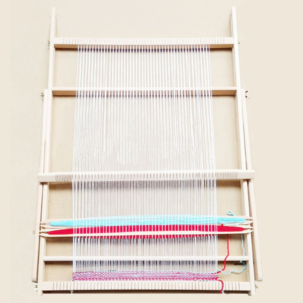 Adjustable Weaving Frame Solid Wood Blanket Scarf DIY Sewing Machine♡
