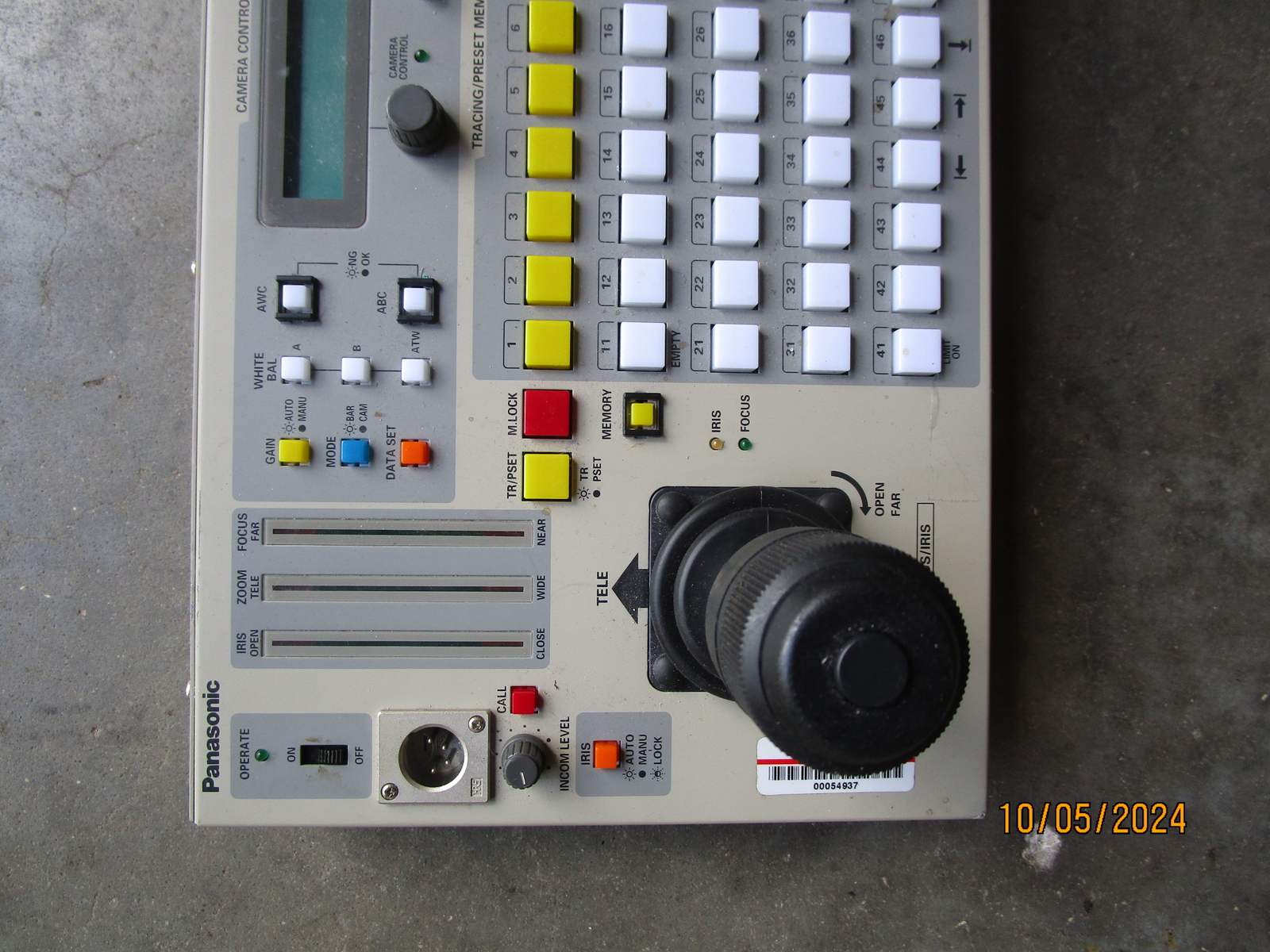 Panasonic AW-RP655 Camera Control Untested