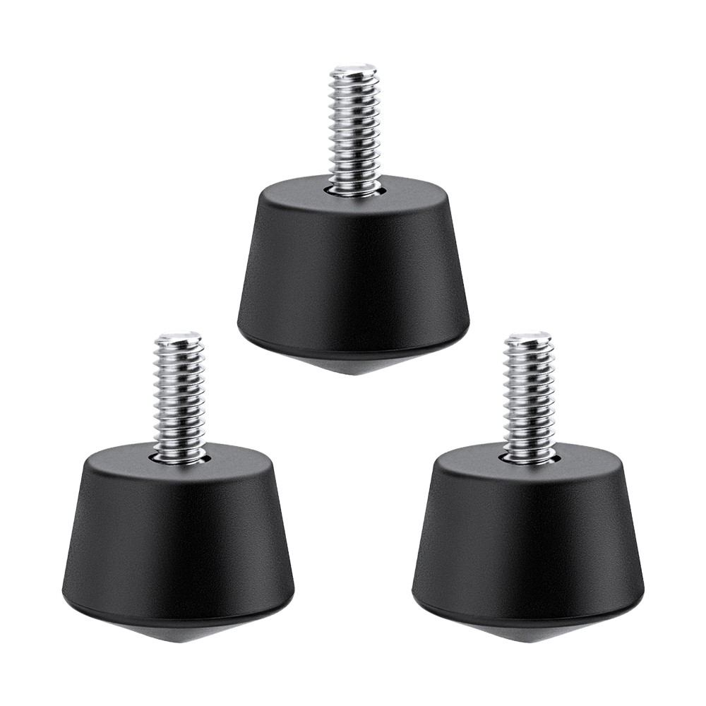 K&F Concept 3Pack Universal Anti-Slip Rubber Tripod Foot Spikes w/ 1/4" Thread