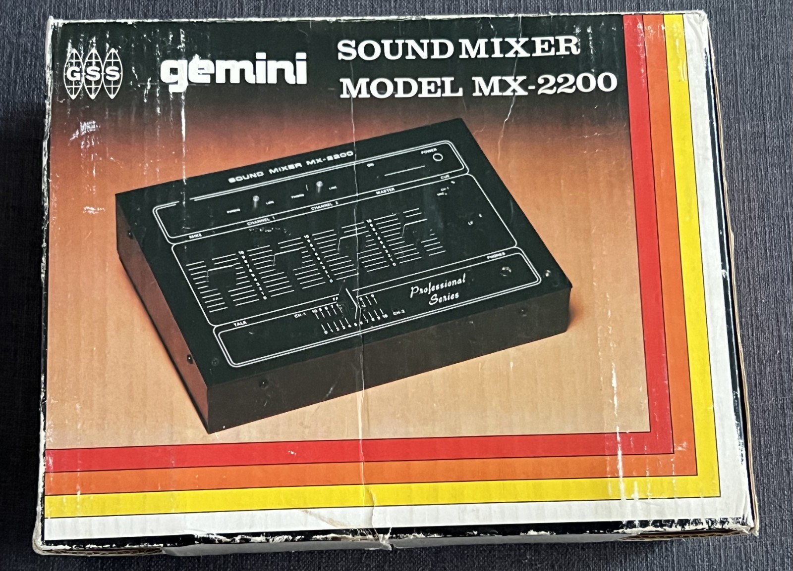 GEMINI MX-2200 RARE CLASSIC DJ MIXER - BLACK VERSION - MINT !