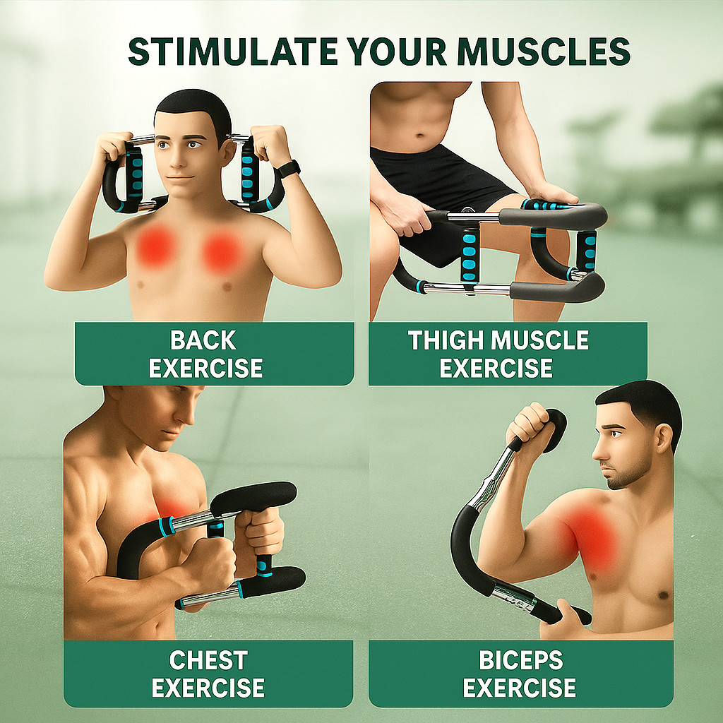 Adjustable Arm Strength Twister Bar – Multifunctional Chest, Biceps & Back Train