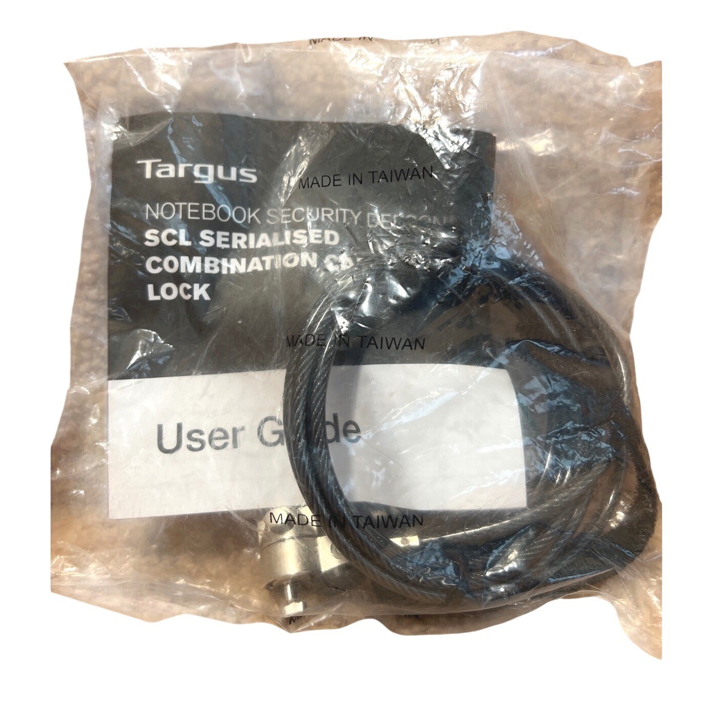 Targus Defcon CL Serialized Combination Cable Lock Notebook Security PA410S-1