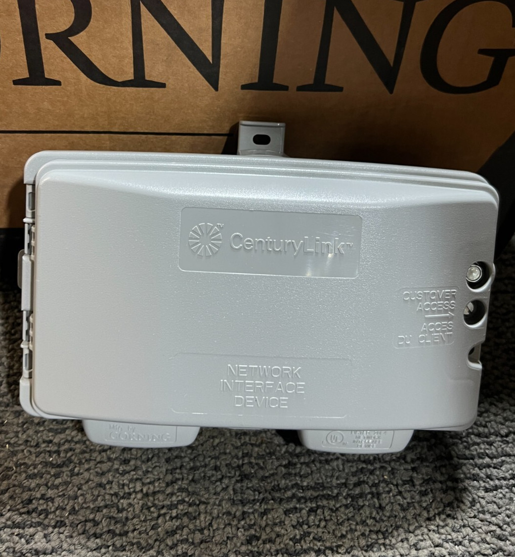 (QTY 2) Corning UNI-30C3-13U1 Century Link Network Interface Device Housing