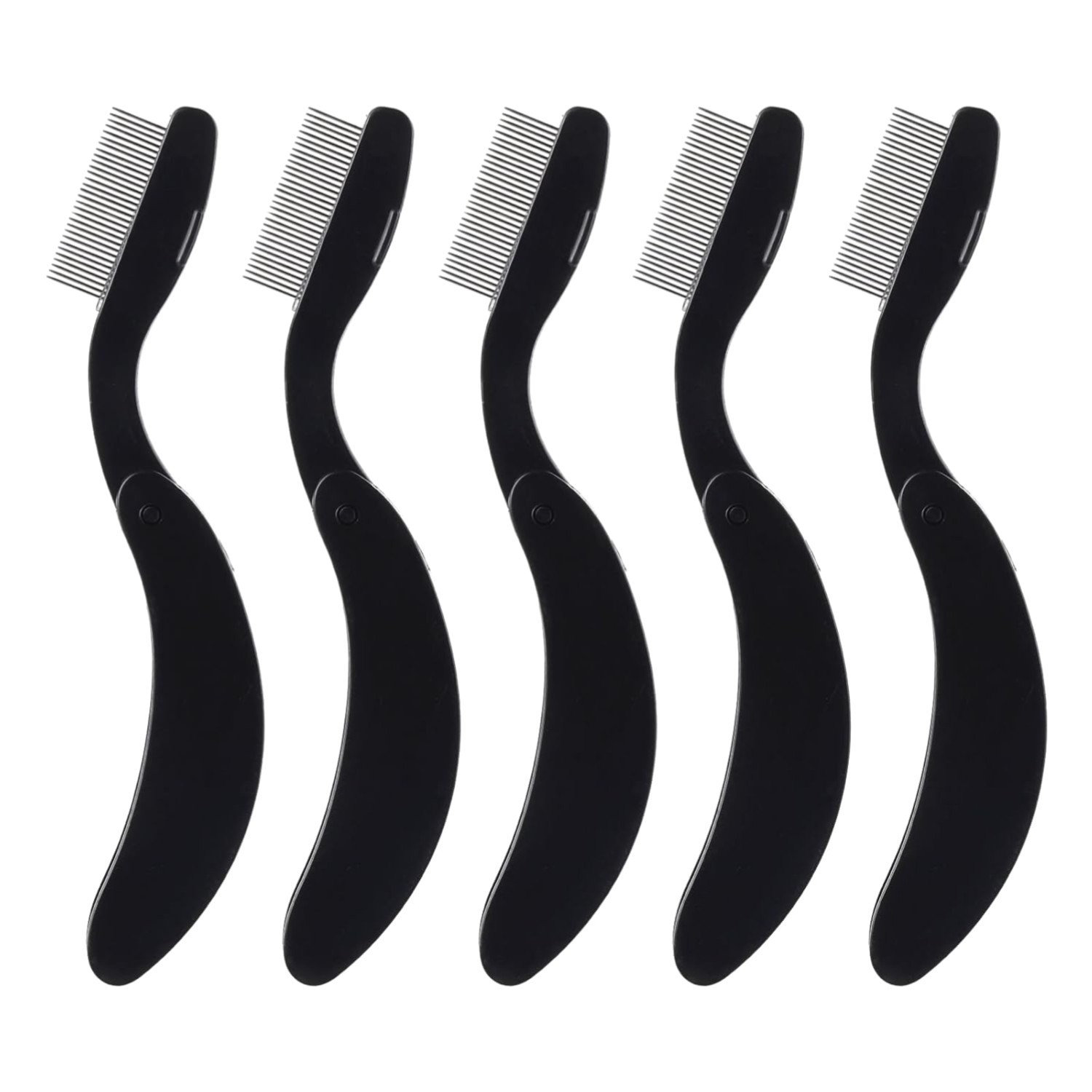 Metal Teeth Eyelash Comb for Even Lash Separation After Mascara Application