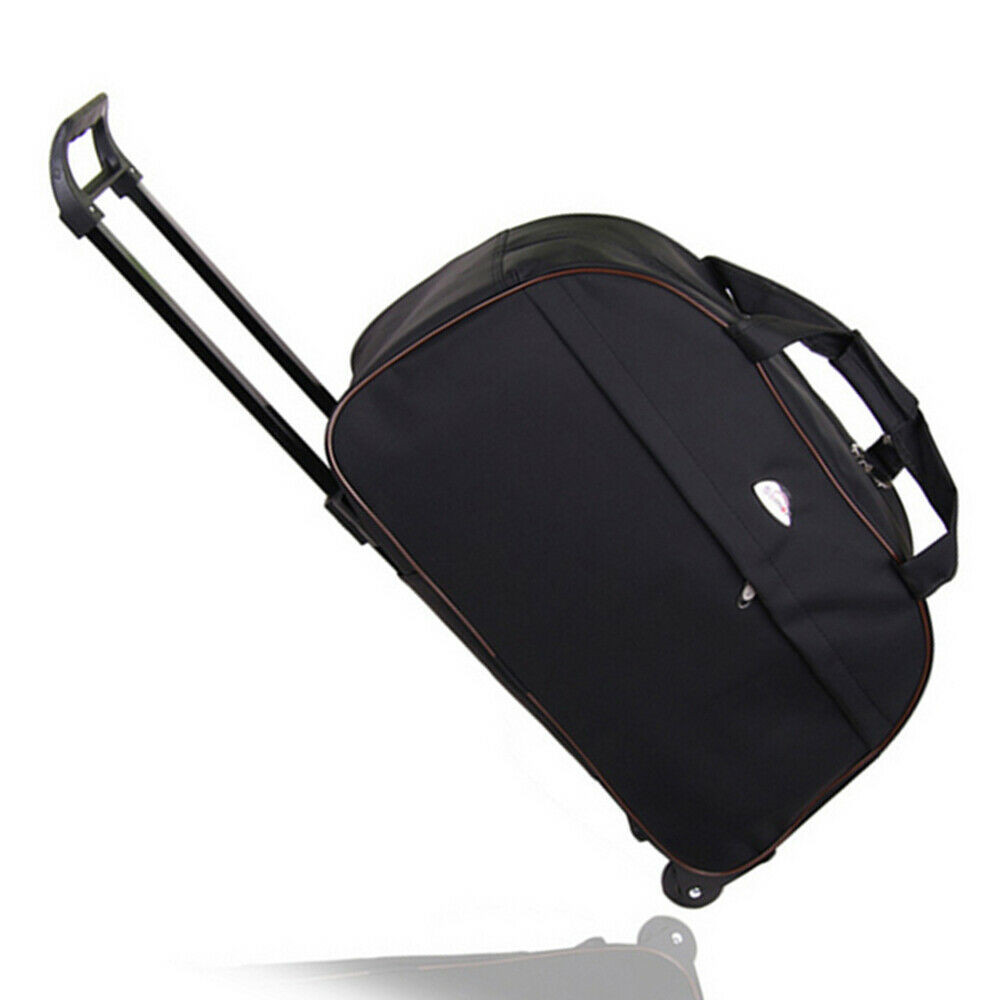 24" Wheeled Rolling Duffle Bag Oxford Waterproof Carry On Travel Trolley Luggage