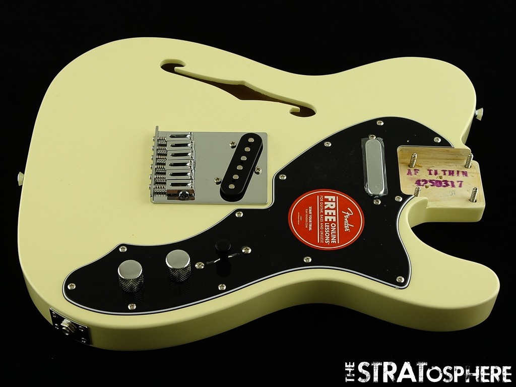 Fender Squier Affinity Telecaster Thinline LOADED BODY, Tele Olympic White