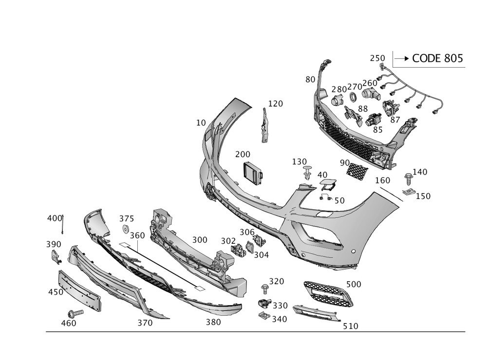 Genuine Mercedes-Benz Radar Sensor 000-905-99-06